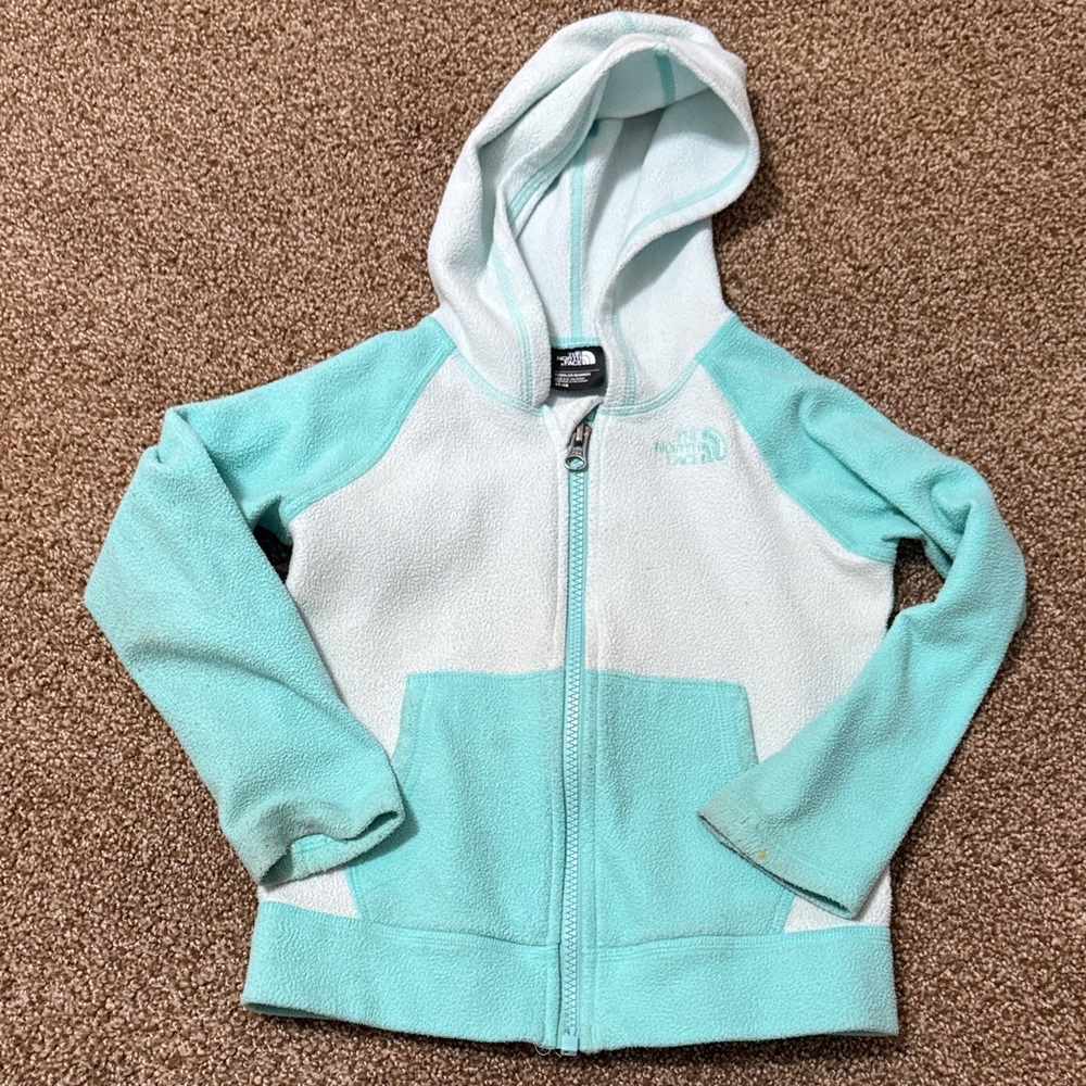 The North Face Kids' Light Blue Zip-Up Hoodie